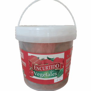 Encurtido Mixto de Vegetales Cubeta 4kg